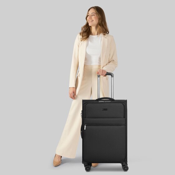 Bugatti Valencia Soft 4 wheels Trolley M 65 cm with expansion pleat
