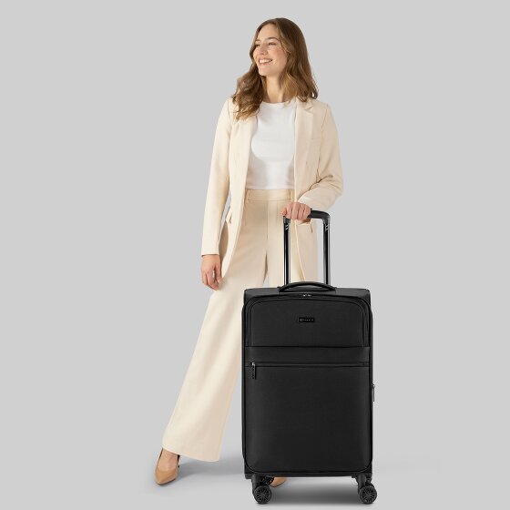 Bugatti Valencia Soft 4 wheels Trolley M 65 cm with expansion pleat Bugatti Valencia Soft 4 wheels Trolley M 65 cm with expansion pleat
