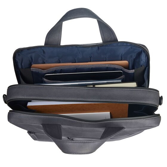 Leonhard Heyden Hague briefcase leather 40 cm laptop compartment
