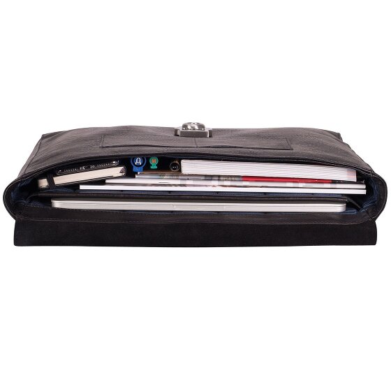 Leonhard Heyden Bergamo briefcase leather 37 cm laptop compartment
