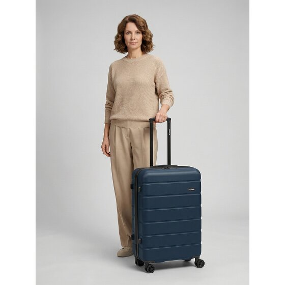 Saxoline Miami 4 wheels Trolley M 65 cm with expansion pleat