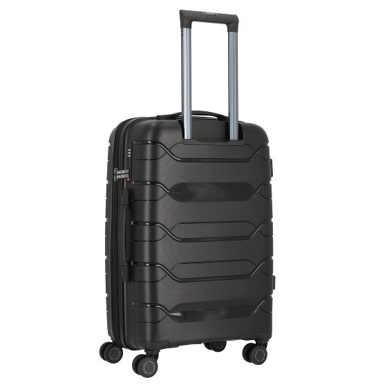 Polestream Strz by Asteroid 4 wheels Trolley M 64 cm with expansion pleat