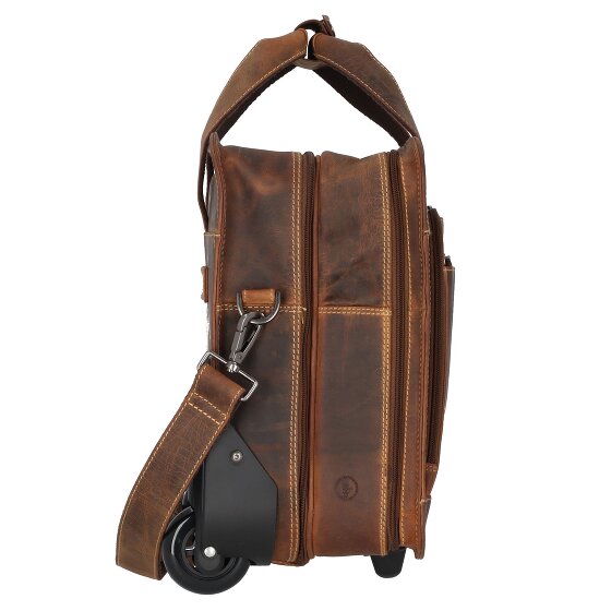 Greenburry Vintage 2 wheels Business trolley 33 cm Laptop compartment