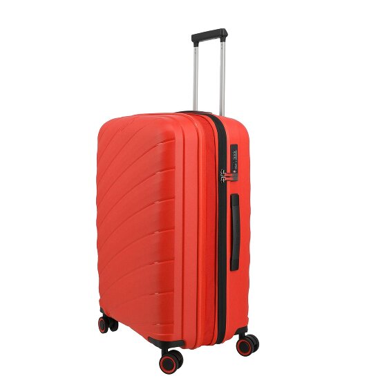 Travelite Burano 4 wheels Suitcase set 3-piece with expansion pleat