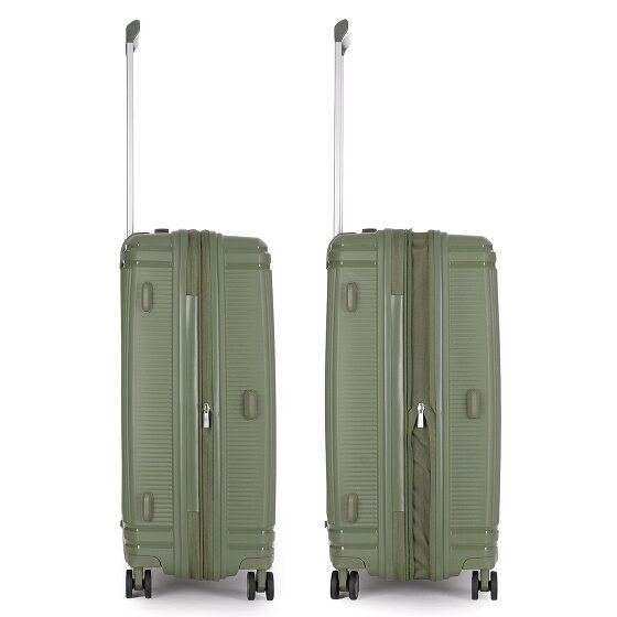 Stratic Straw T 4 wheels Trolley L 76 cm with expansion pleat