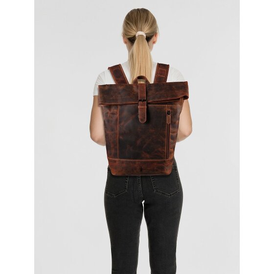 Jack Kinsky Baltimore 15 Business backpack Leather 43 cm Laptop compartment