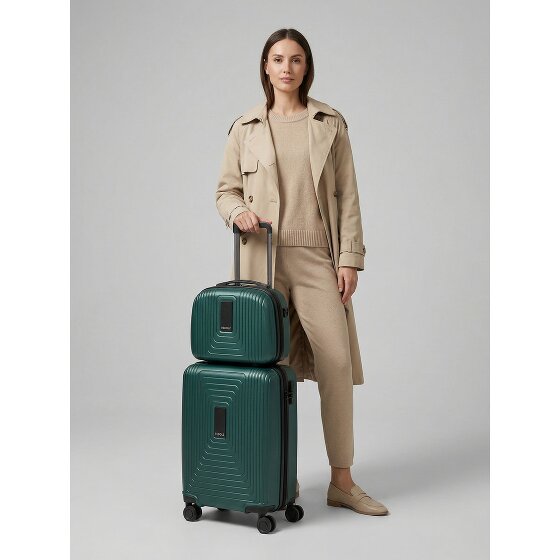 Redolz Essentials 14 suitcase set 2 pcs. cabin trolley with stretch fold & beauty case