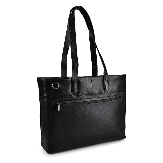 Plevier Catz Briefcase RFID protection Genuine Leather 43 cm Laptop compartment