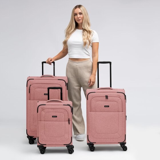Redolz Essentials 12 THREE SET 4 wheels Suitcase set 3-piece with expansion pleat