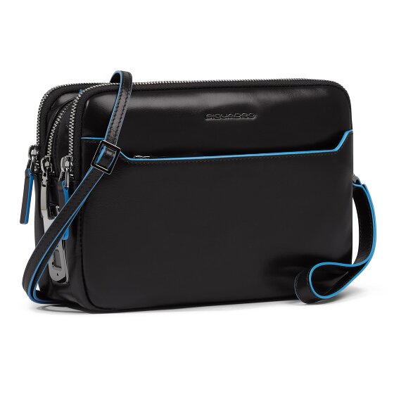 Piquadro Blue Square Shoulder bag Leather 23 cm