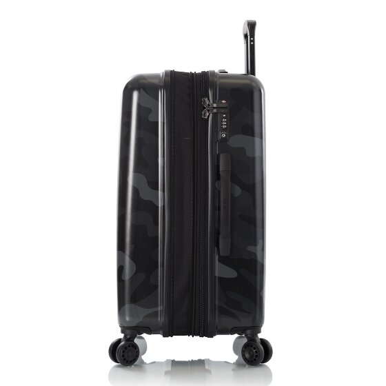 Heys Black Camo 4 wheels Trolley M 66 cm with expansion pleat