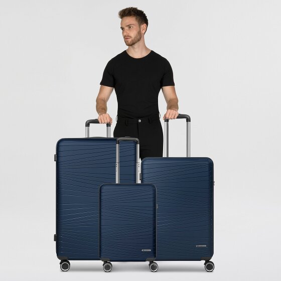 Franky Dallas 3.0 4-wheel suitcase set 3-piece with expansion fold