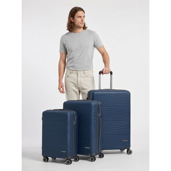 Franky Dallas 3.0 4-wheel suitcase set 3-piece with expansion fold