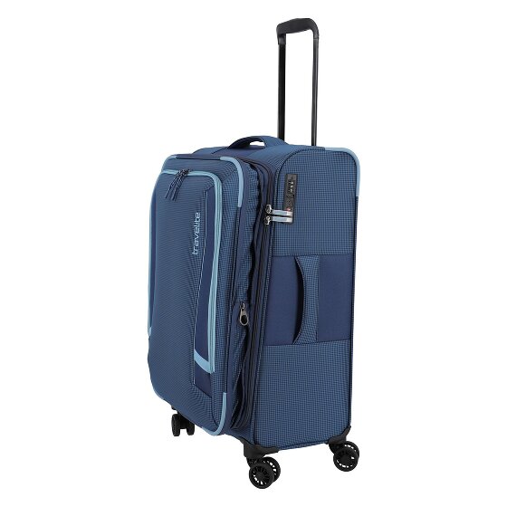 Travelite Corsiica 4 wheels Trolley M 67 cm with expansion pleat