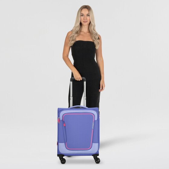 American Tourister Pulsonic 4 wheels Cabin trolley 55 cm with expansion pleat