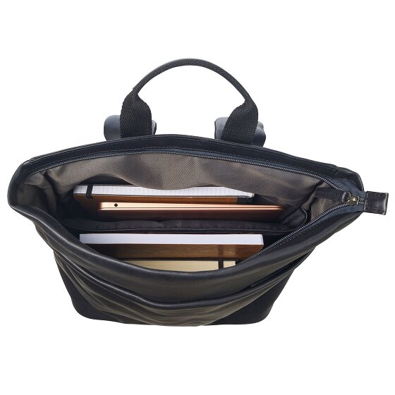 Leonhard Heyden Hamburg backpack leather 46 cm laptop compartment