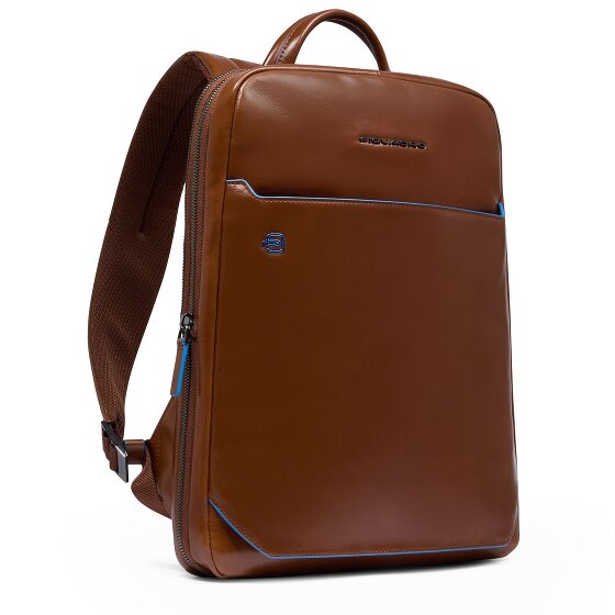 Piquadro Blue Square Daypack RFID protection Leather 37 cm Laptop compartment