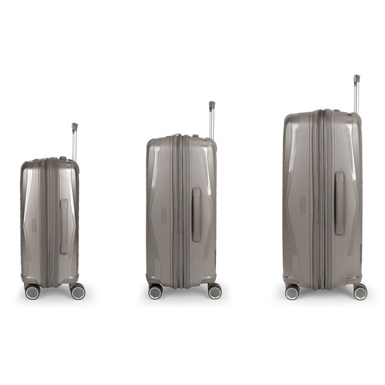 Gabol Queens 4 wheels Suitcase set 3-piece with expansion pleat Gabol Queens 4 wheels Suitcase set 3-piece with expansion pleat