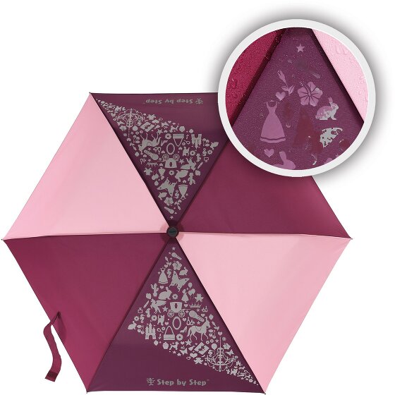 Step by Step Magic Rain Effect children pocket umbrella 22.5 cm