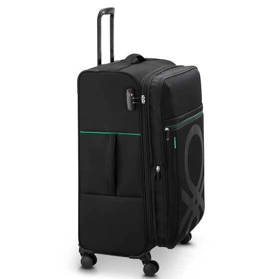 Delsey Paris x United Colors of Benetton Color Block 4-wheeled trolley 77cm with expansion fold