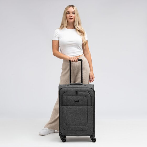 Redolz Essentials 12 MEDIUM 4-wheel Trolley, 67 cm, expandable Gusset