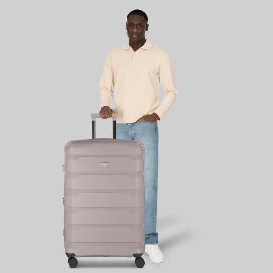 d&n South Dakota 4 wheels Trolley L 76 cm with expansion pleat