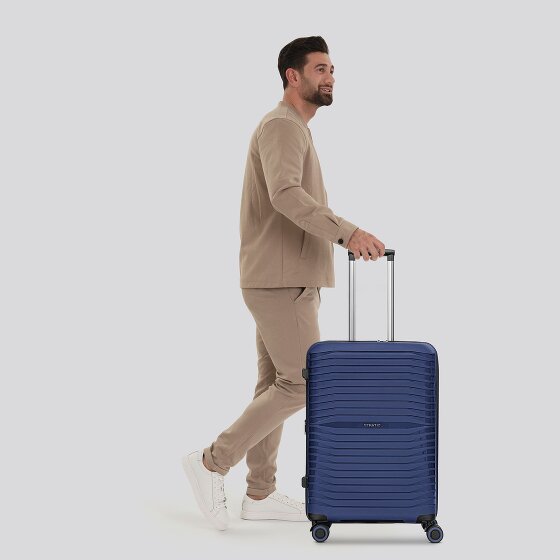 Stratic Shine 4 wheels trolley 65 cm with expansion fold