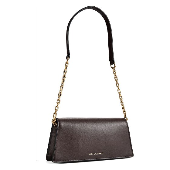 Karl Lagerfeld Autograph Shoulder Bag Genuine Leather 20.5 cm