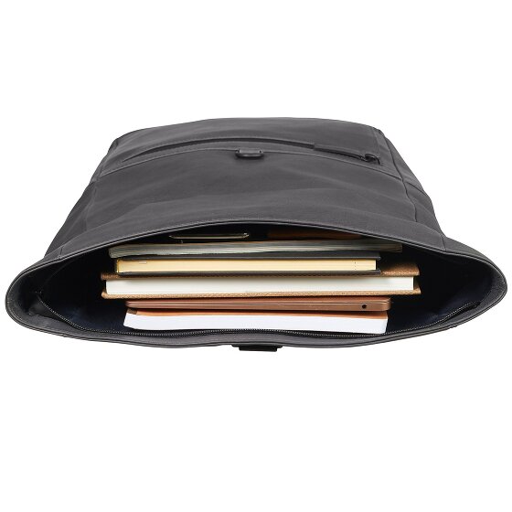 Leonhard Heyden Hague backpack leather 40 cm laptop compartment