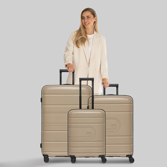 Redolz Essentials 11 4 wheels Suitcase set 3-piece with expansion pleat