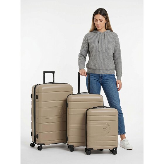 Redolz Essentials 11 4 wheels Suitcase set 3-piece with expansion pleat