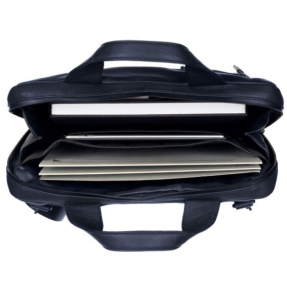Leonhard Heyden Hague briefcase leather 38 cm laptop compartment