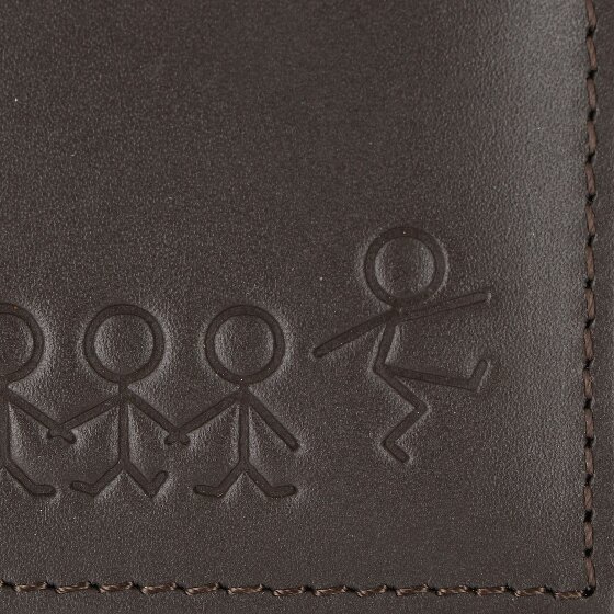 oxmox Leather Wallet RFID protection Genuine Leather 11 cm