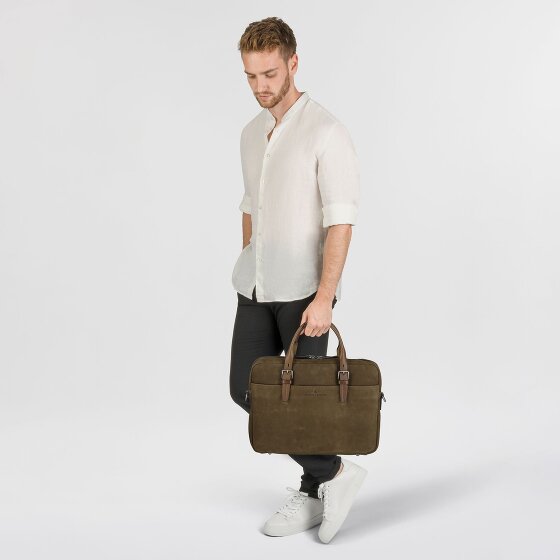 Castelijn & Beerens Nubuck Briefcase Leather 41 cm Laptop compartment