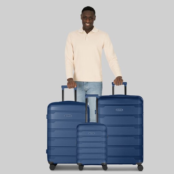 d&n South Dakota 4 wheels Suitcase set 3-piece with expansion pleat