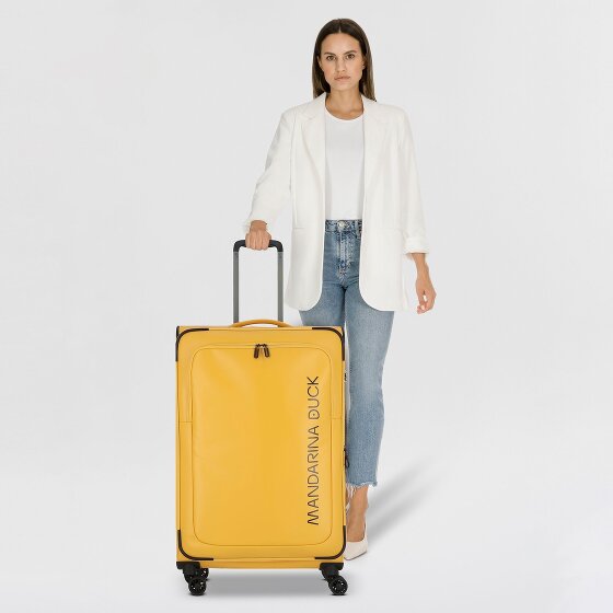 Mandarina Duck Eco Coated 4 wheels Trolley L 78 cm with expansion pleat