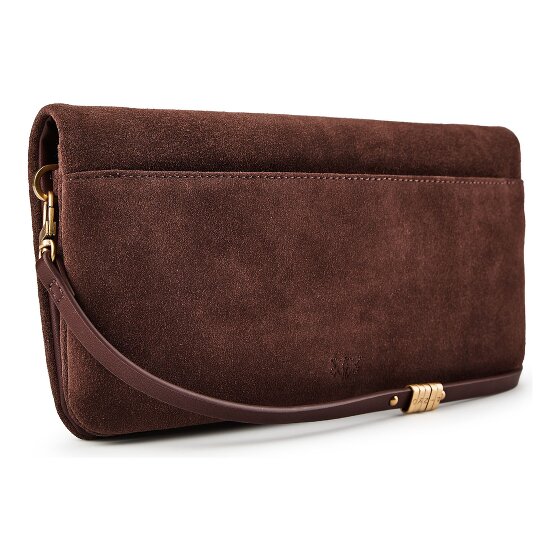 PINKO Love Soft Clutch bag Genuine Leather 27 cm