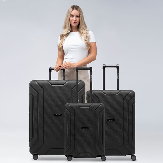 Redolz Essentials 15 4-wheel suitcase set 3-piece with three-point closure