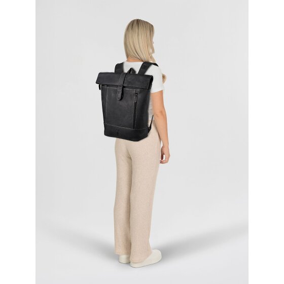 Jack Kinsky Baltimore 15 Business backpack Genuine Leather 43 cm Laptop compartment