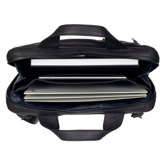 Leonhard Heyden Hague briefcase leather 38 cm laptop compartment