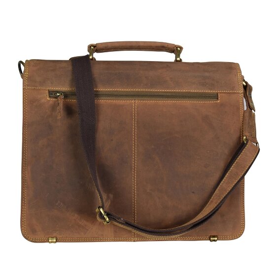 Greenburry Vintage briefcase leather 40 cm laptop compartment