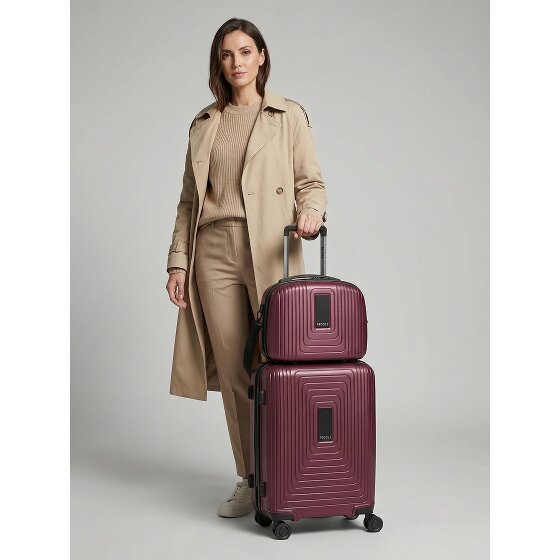 Redolz Essentials 14 suitcase set 2 pcs. cabin trolley with stretch fold & beauty case