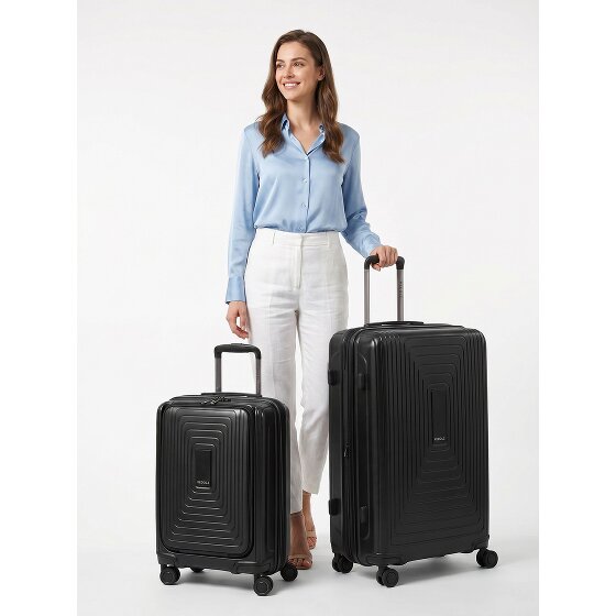 Redolz Essentials 14 4-wheel suitcase set 2 pcs. laptop compartment with expansion fold
