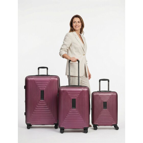 Redolz Essentials 14 4 wheels Suitcase set 3-piece with expansion pleat