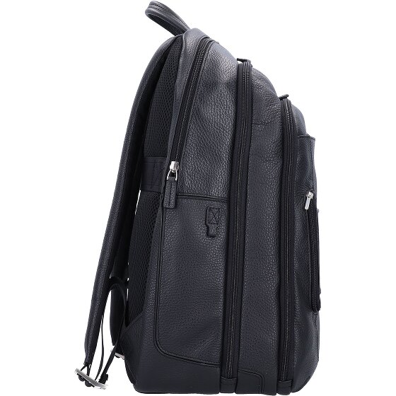 Piquadro Vibe backpack leather 43 cm laptop compartment