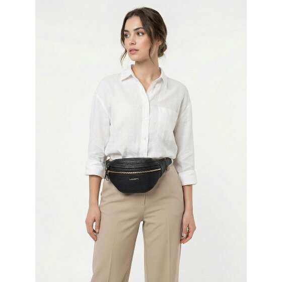 Lazarotti Bologna Leather Double-Zip Bum Bag, Crossbody, Leather, 25 cm