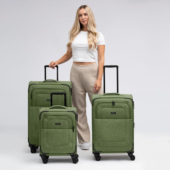 Redolz Essentials 12 THREE SET 4 wheels Suitcase set 3-piece Expandable