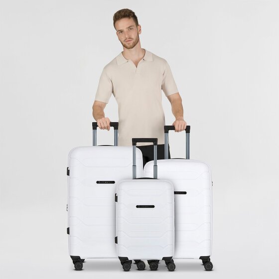 Polestream Strz by Asteroid 4 wheels Suitcase set 3-piece with expansion pleat