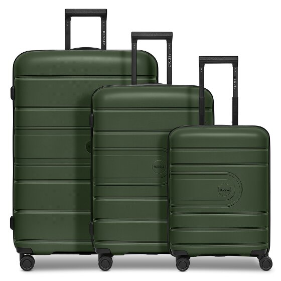 Redolz Essentials 11 4 wheels Suitcase set 3-piece with expansion pleat
