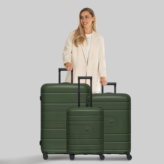 Redolz Essentials 11 4 wheels Suitcase set 3-piece with expansion pleat